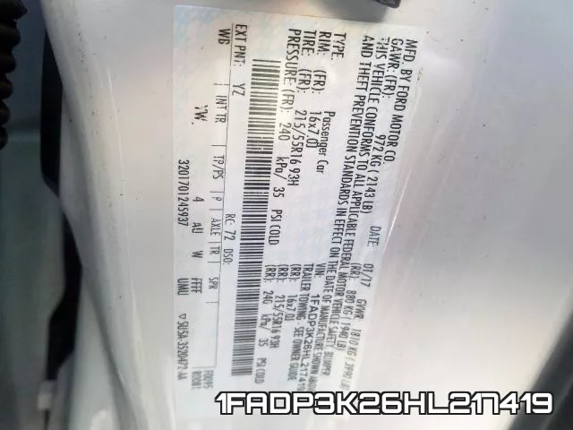 1FADP3K26HL217419 фото 2