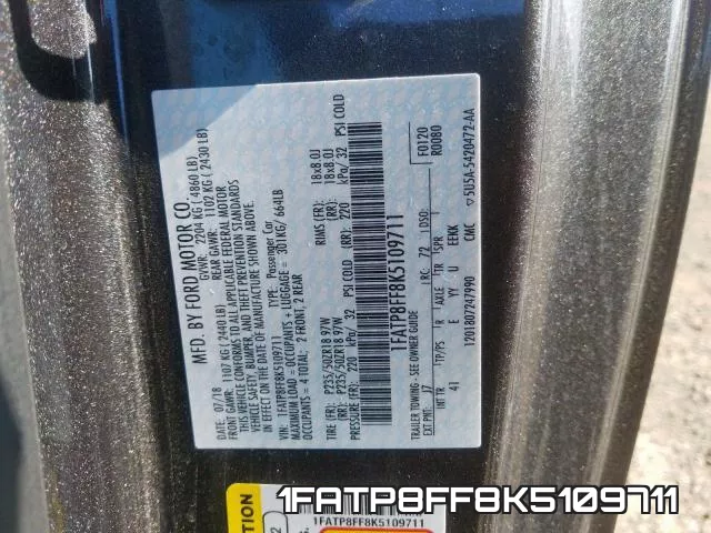 1FATP8FF8K5109711 фото 2