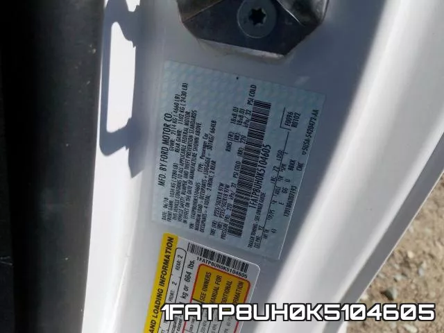 1FATP8UH0K5104605 фото 2