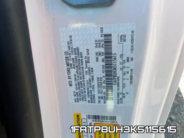 1FATP8UH3K5115615 фото 2