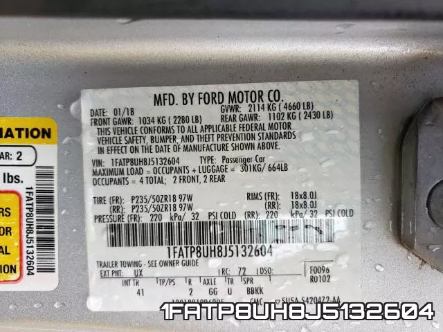 1FATP8UH8J5132604 фото 2