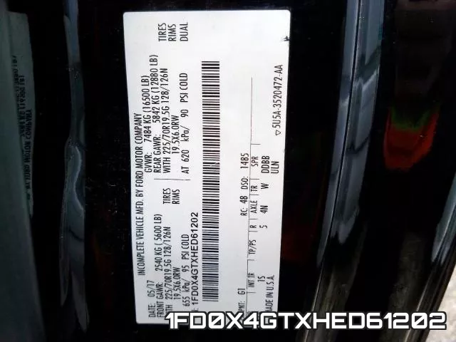 1FD0X4GTXHED61202 фото 2
