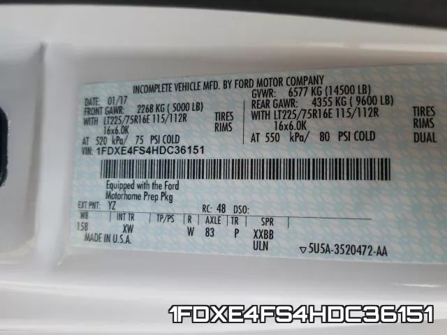 1FDXE4FS4HDC36151 фото 2