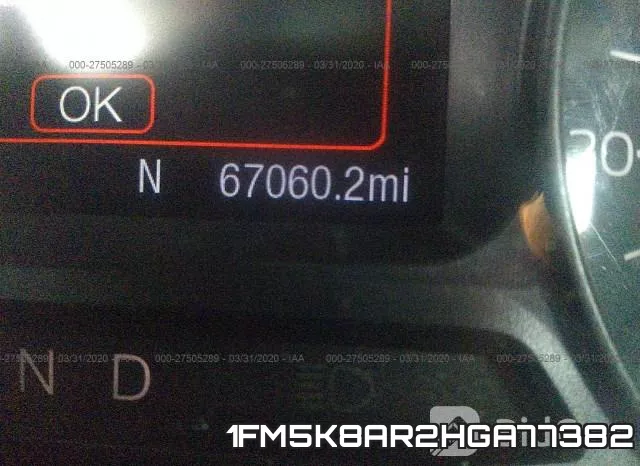 1FM5K8AR2HGA77382 фото 8