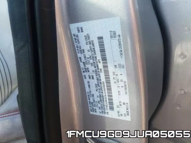 1FMCU9GD9JUA05055 фото 2