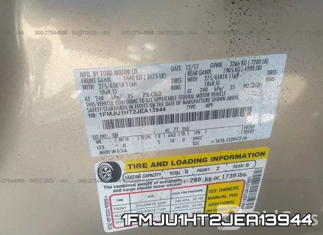 1FMJU1HT2JEA13944 фото 10