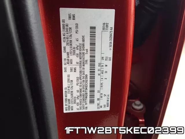 1FT7W2BT5KEC02399 фото 2