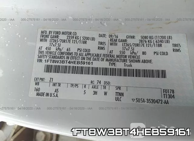 1FT8W3BT4HEB59161 фото 10