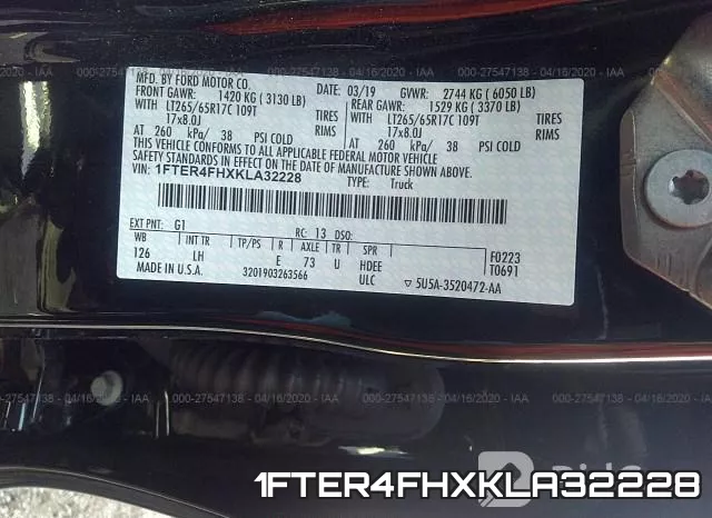 1FTER4FHXKLA32228 фото 10
