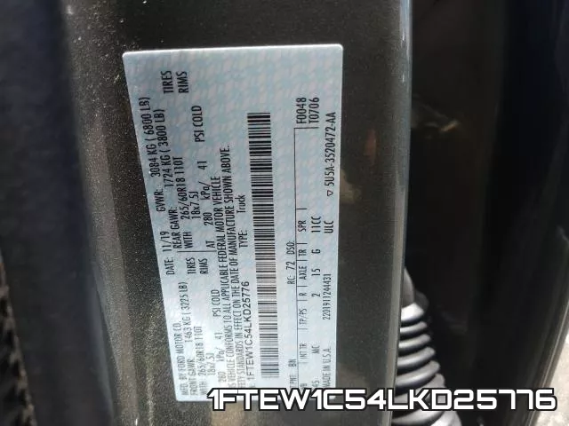 1FTEW1C54LKD25776 фото 2