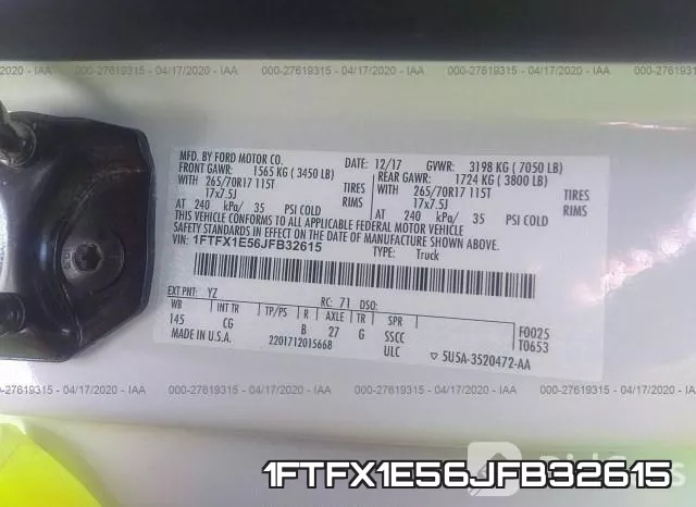 1FTFX1E56JFB32615 фото 10