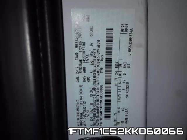 1FTMF1C52KKD60066 фото 2