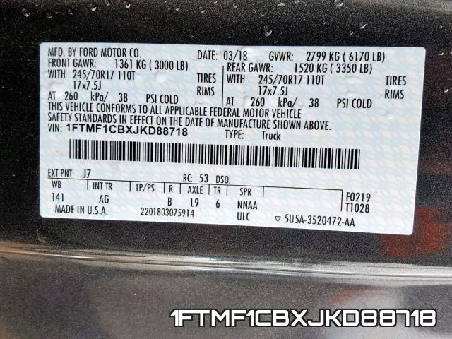 1FTMF1CBXJKD88718 фото 2