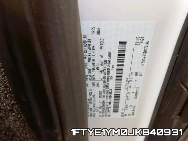 1FTYE1YM0JKB40931 фото 2