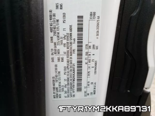 1FTYR1YM2KKA89731 фото 2