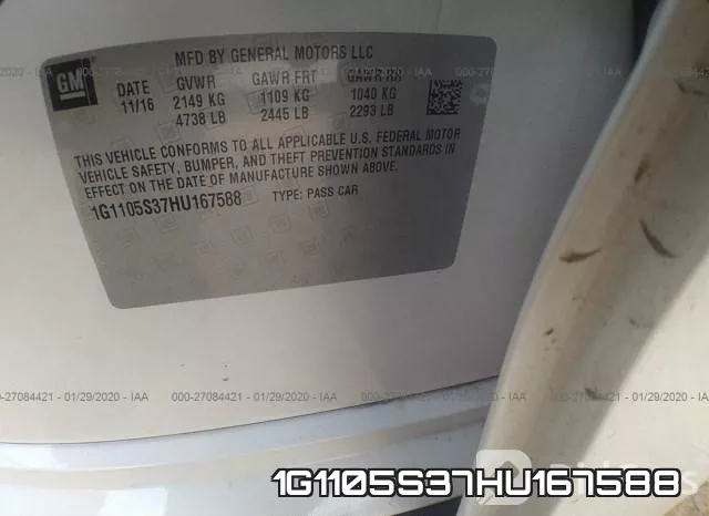 1G1105S37HU167588 фото 10
