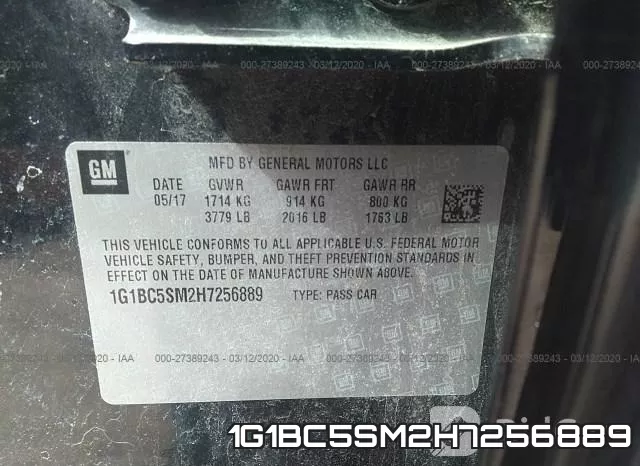 1G1BC5SM2H7256889 фото 10