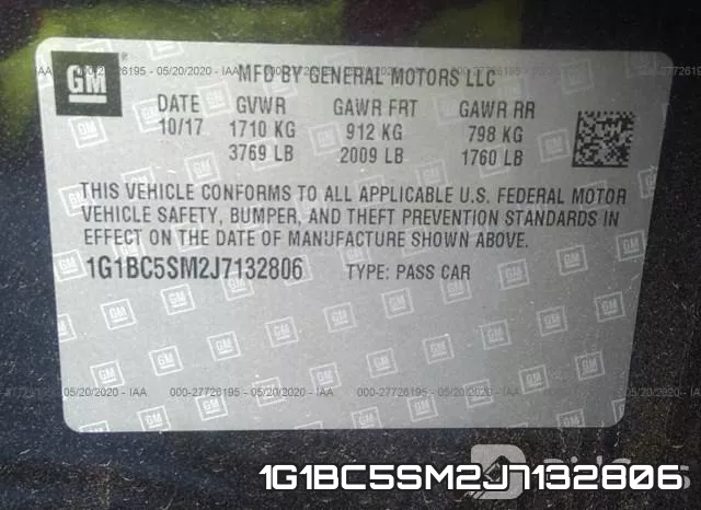 1G1BC5SM2J7132806 фото 10