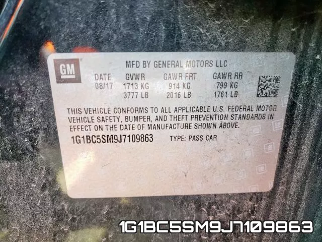 1G1BC5SM9J7109863 фото 2