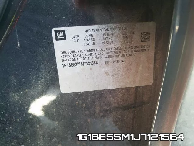 1G1BE5SM1J7121564 фото 2