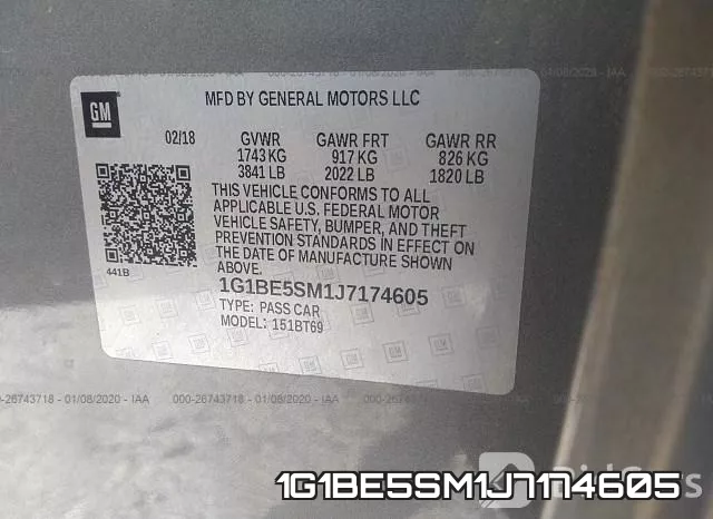 1G1BE5SM1J7174605 фото 10