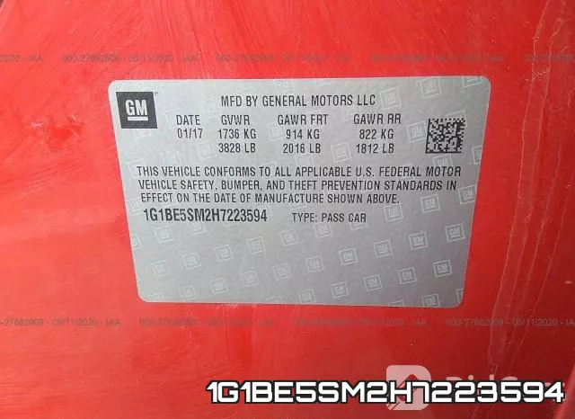 1G1BE5SM2H7223594 фото 10