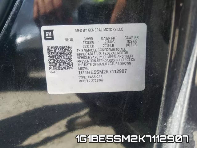 1G1BE5SM2K7112907 фото 2