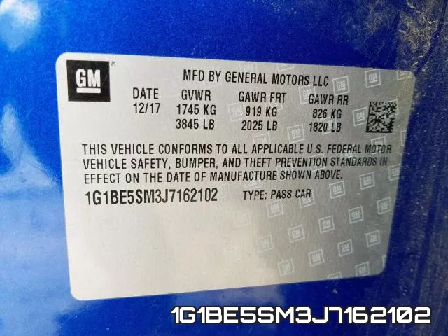 1G1BE5SM3J7162102 фото 2