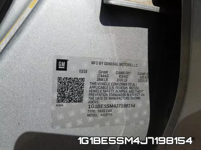 1G1BE5SM4J7198154 фото 2