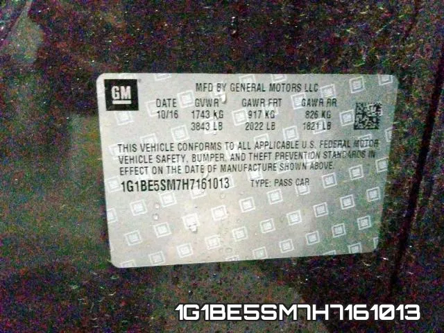 1G1BE5SM7H7161013 фото 2
