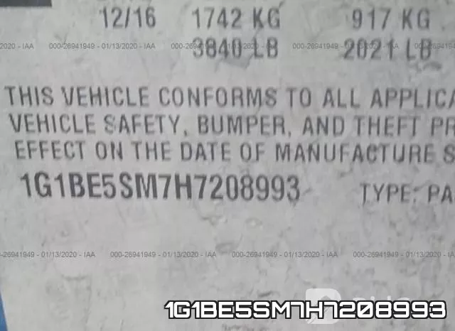 1G1BE5SM7H7208993 фото 10