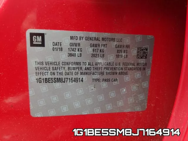 1G1BE5SM8J7164914 фото 2
