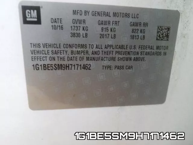 1G1BE5SM9H7171462 фото 2