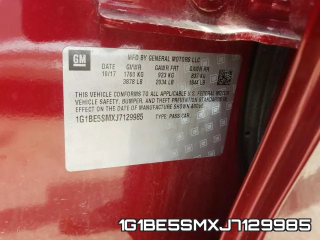 1G1BE5SMXJ7129985 фото 2