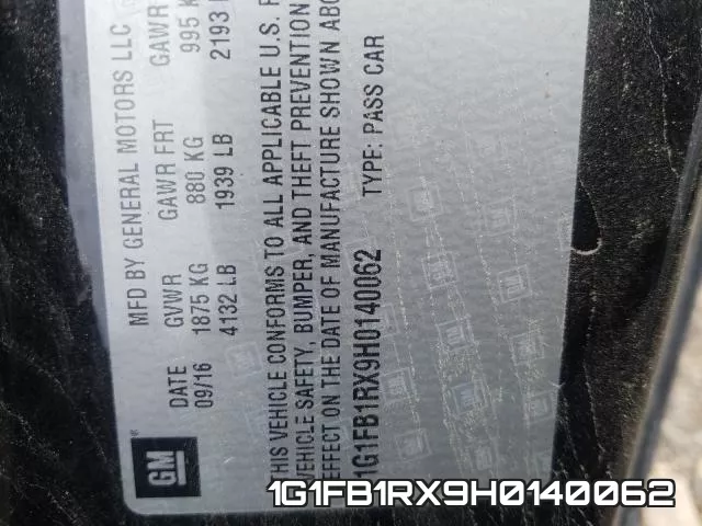 1G1FB1RX9H0140062 фото 2