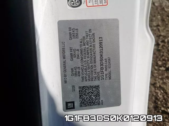 1G1FB3DS0K0120913 фото 2