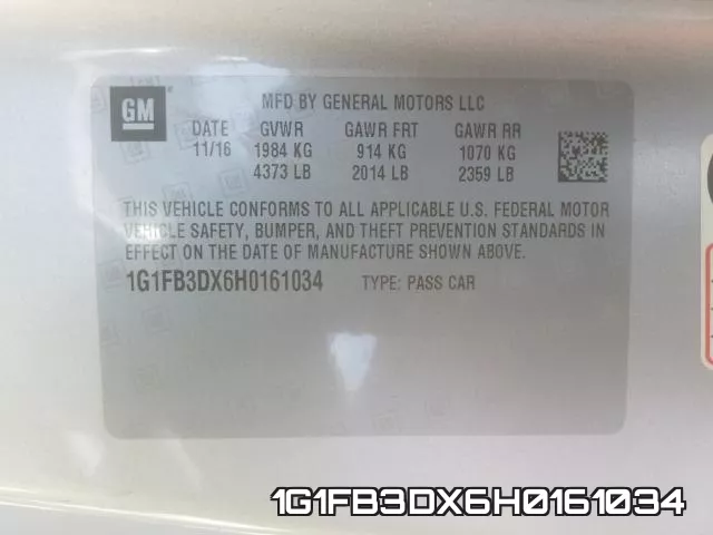 1G1FB3DX6H0161034 фото 2