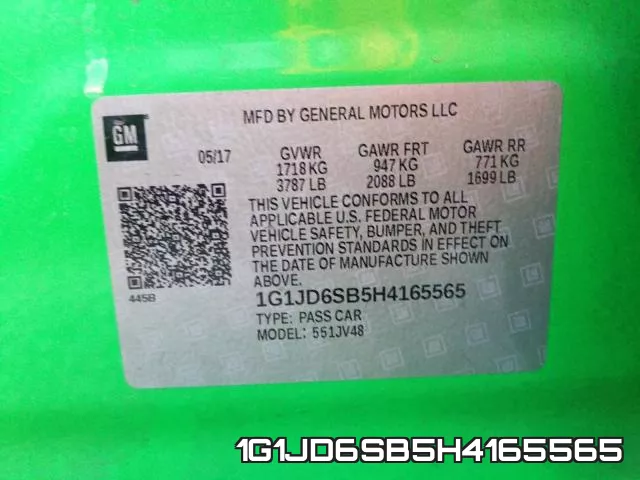 1G1JD6SB5H4165565 фото 2