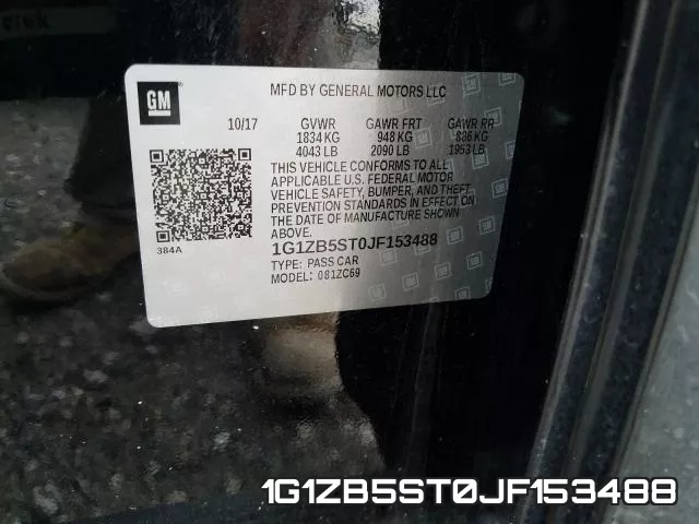 1G1ZB5ST0JF153488 фото 2
