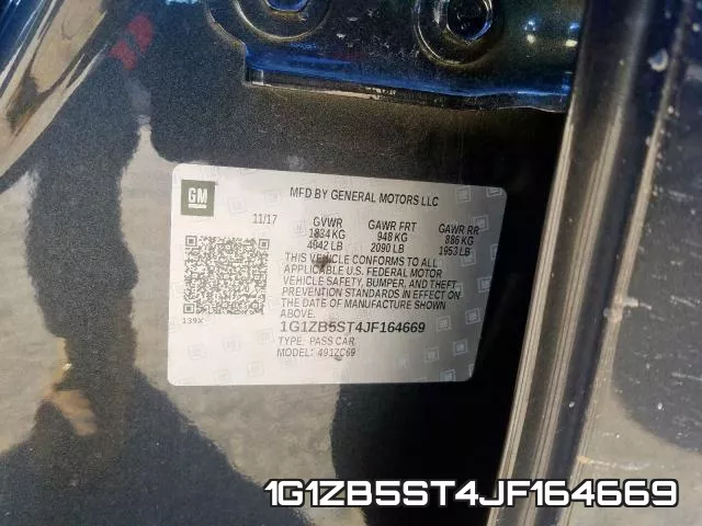 1G1ZB5ST4JF164669 фото 2