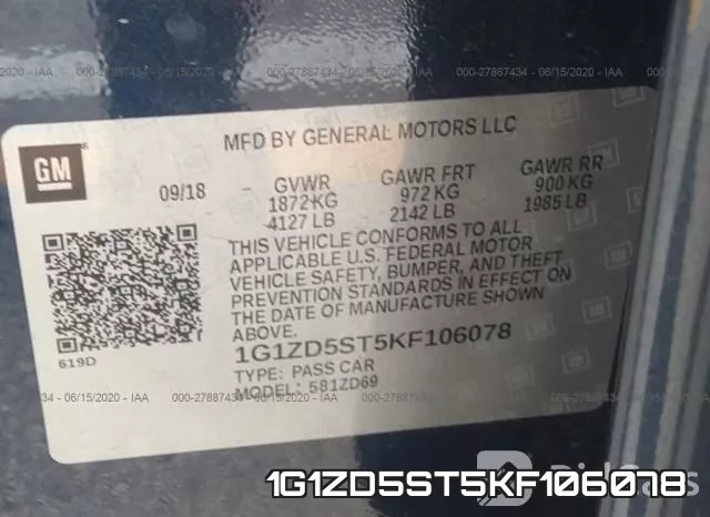1G1ZD5ST5KF106078 фото 10