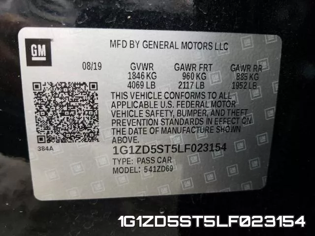 1G1ZD5ST5LF023154 фото 2