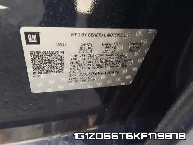 1G1ZD5ST6KF179878 фото 2
