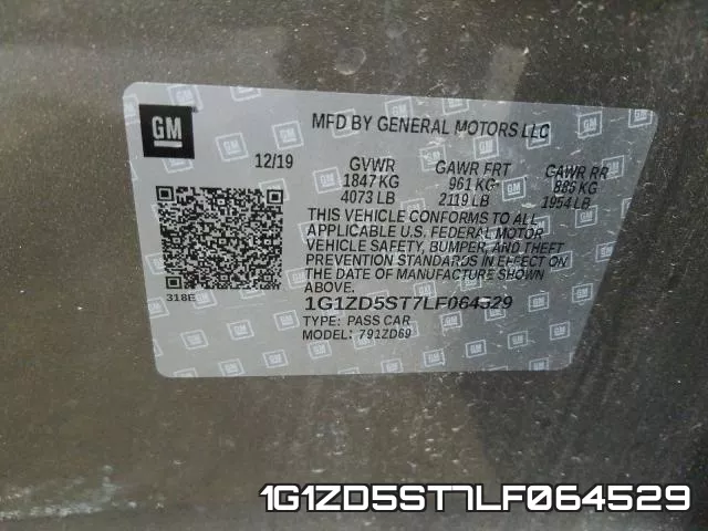 1G1ZD5ST7LF064529 фото 2