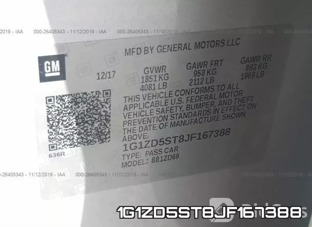 1G1ZD5ST8JF167388 фото 10