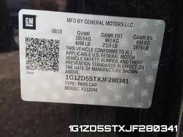 1G1ZD5STXJF280341 фото 2