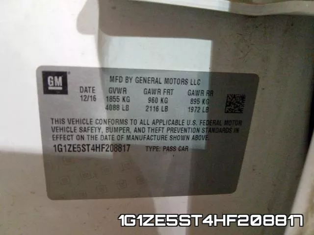 1G1ZE5ST4HF208817 фото 2