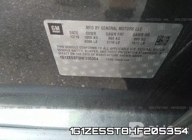 1G1ZE5ST8HF205354 фото 10
