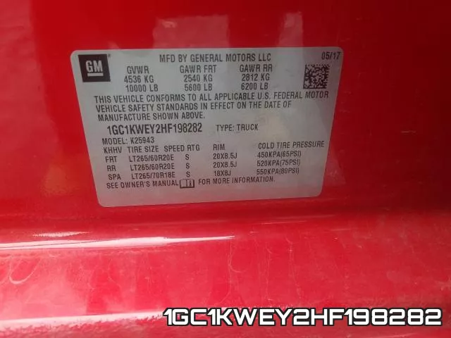 1GC1KWEY2HF198282 фото 2