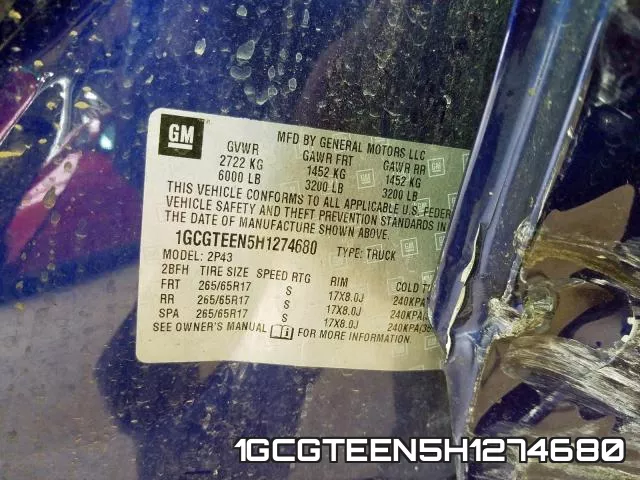 1GCGTEEN5H1274680 фото 2